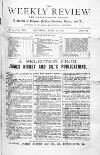 Weekly Review (London) Saturday 30 April 1881 Page 1