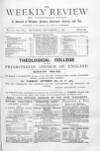 Weekly Review (London) Saturday 03 September 1881 Page 1
