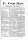 London Mirror Saturday 04 May 1872 Page 1