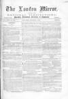 London Mirror Saturday 15 March 1873 Page 1