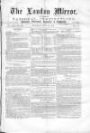 London Mirror Saturday 19 July 1873 Page 1