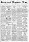 London & Provincial News and General Advertiser Saturday 24 December 1864 Page 1