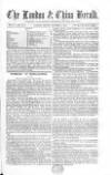 London & China Herald Friday 09 October 1868 Page 1