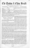 London & China Herald Friday 08 October 1869 Page 1