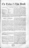 London & China Herald Friday 14 January 1870 Page 1