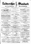 Radnorshire Standard Wednesday 16 November 1898 Page 1