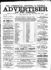 Commercial, Shipping & General Advertiser for West Cornwall Saturday 01 February 1890 Page 1