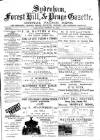 Sydenham, Forest Hill & Penge Gazette Saturday 11 March 1876 Page 1