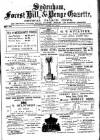 Sydenham, Forest Hill & Penge Gazette Saturday 29 April 1876 Page 1