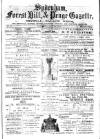 Sydenham, Forest Hill & Penge Gazette Saturday 10 June 1876 Page 1