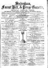 Sydenham, Forest Hill & Penge Gazette Saturday 09 December 1876 Page 1