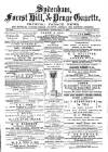 Sydenham, Forest Hill & Penge Gazette Saturday 03 February 1877 Page 1