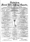 Sydenham, Forest Hill & Penge Gazette Saturday 10 March 1877 Page 1