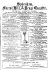 Sydenham, Forest Hill & Penge Gazette Saturday 28 April 1877 Page 1