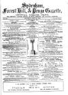 Sydenham, Forest Hill & Penge Gazette Saturday 19 May 1877 Page 1