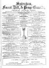 Sydenham, Forest Hill & Penge Gazette Saturday 09 June 1877 Page 1