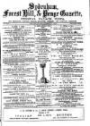 Sydenham, Forest Hill & Penge Gazette Saturday 08 September 1877 Page 1