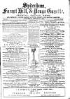 Sydenham, Forest Hill & Penge Gazette Saturday 12 January 1878 Page 1