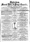 Sydenham, Forest Hill & Penge Gazette Saturday 23 February 1878 Page 1