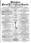 Sydenham, Forest Hill & Penge Gazette Saturday 02 March 1878 Page 1