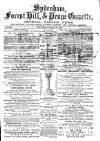 Sydenham, Forest Hill & Penge Gazette Saturday 09 March 1878 Page 1