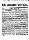 Bankers' Circular Friday 22 August 1828 Page 1