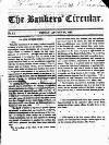 Bankers' Circular Friday 29 August 1828 Page 1