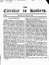 Bankers' Circular Friday 10 October 1828 Page 1