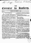 Bankers' Circular Friday 14 November 1828 Page 1