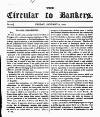 Bankers' Circular Friday 09 January 1829 Page 1