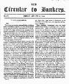 Bankers' Circular Friday 21 August 1829 Page 1