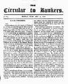 Bankers' Circular Friday 12 February 1830 Page 1