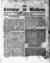 Bankers' Circular Friday 07 January 1831 Page 1