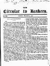 Bankers' Circular Friday 11 March 1831 Page 1