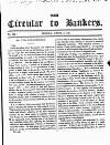 Bankers' Circular Friday 08 April 1831 Page 1