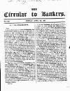 Bankers' Circular Friday 15 April 1831 Page 1