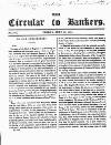 Bankers' Circular Friday 22 July 1831 Page 1
