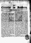 Bankers' Circular Friday 06 January 1832 Page 1