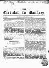 Bankers' Circular Friday 27 January 1832 Page 1