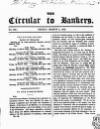 Bankers' Circular Friday 02 March 1832 Page 1