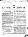 Bankers' Circular Friday 09 March 1832 Page 1