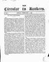 Bankers' Circular Friday 01 February 1833 Page 1