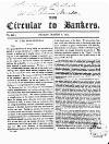 Bankers' Circular Friday 08 March 1833 Page 1