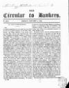 Bankers' Circular Friday 03 January 1834 Page 1