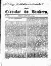 Bankers' Circular Friday 10 January 1834 Page 1