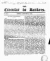 Bankers' Circular Friday 24 January 1834 Page 1
