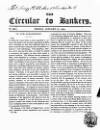 Bankers' Circular Friday 31 January 1834 Page 1