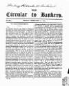 Bankers' Circular Friday 14 February 1834 Page 1