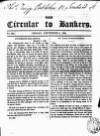 Bankers' Circular Friday 05 September 1834 Page 1