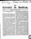 Bankers' Circular Friday 16 January 1835 Page 1